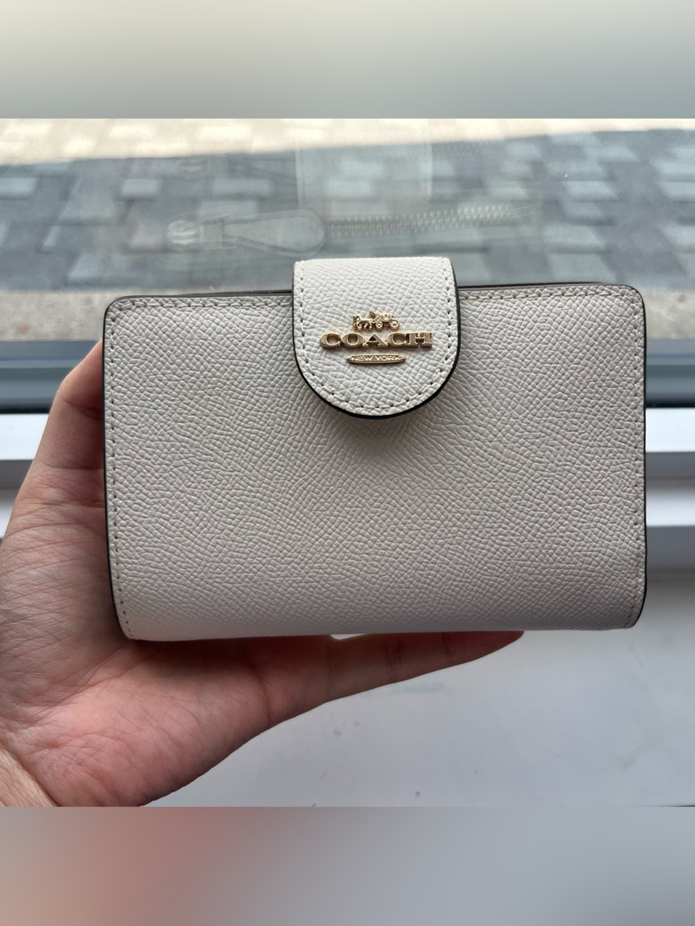 Coach Pebbled Leather Wallet